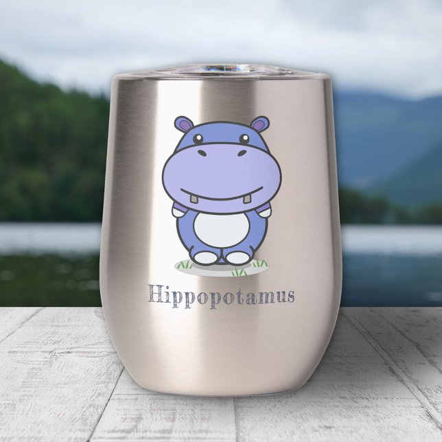 Niedlich Hippo (Cute Hippo Tumbler)