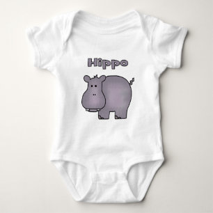 Niedlich Hippo Baby Strampler