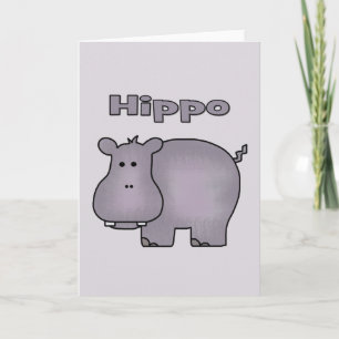 Niedlich Hippo Karte