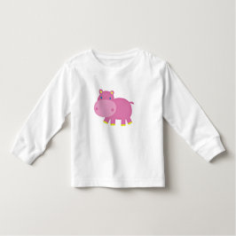 Niedlich Hippo Kleinkind T-shirt