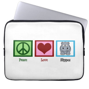 Niedlich Hippo Laptopschutzhülle