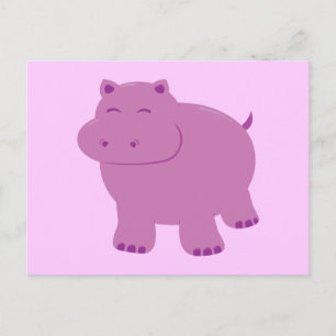 Niedlich Hippo Postkarte