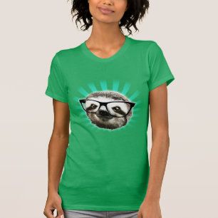 Niedlich! Hipster Sloth T-Shirt