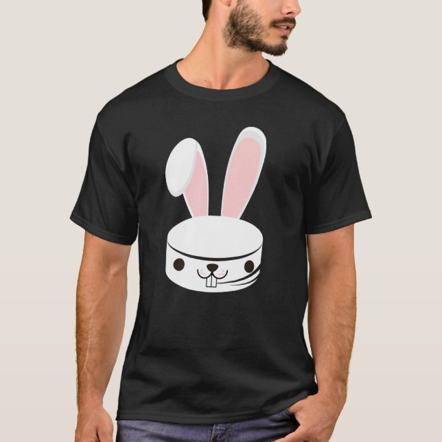 Niedlich Hockey Bunny Kids Boys Girls Happy Easter T-Shirt (Vorderseite)