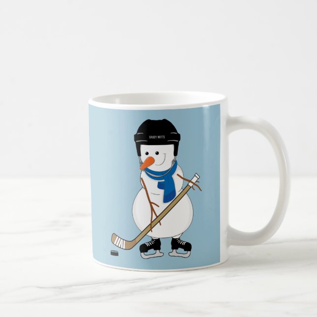 Niedlich Hockey Snowman Tasse (Rechts)
