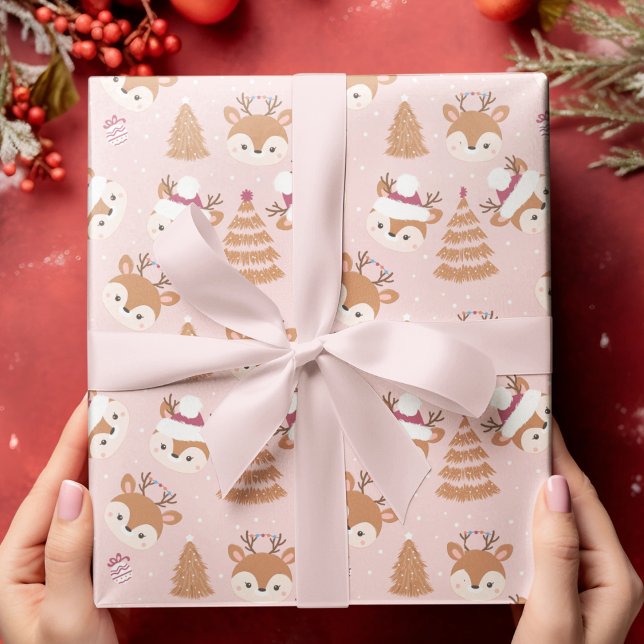 Niedlich Holiday Deer Geschenkpapier Set (Von Creator hochgeladen)