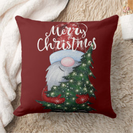Niedlich Holiday Gnome Weihnachtsbaum Kissen