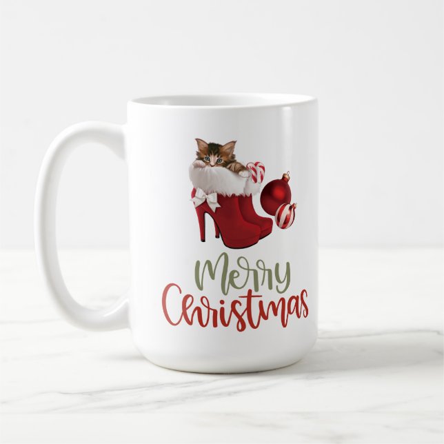 Niedlich Holiday Kitten Tasse (Links)