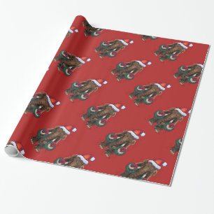Niedlich Holiday Mastodon Geschenkpapier