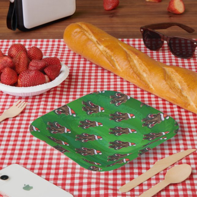 Niedlich Holiday Mastodon Paper Teller (Picknick)