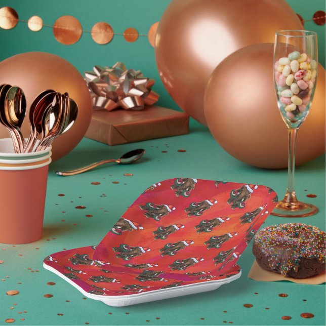 Niedlich Holiday Mastodon Pappteller (Multi)