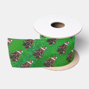 Niedlich Holiday Mastodon Satin Ribbon Satinband