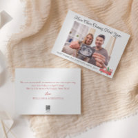 Niedlich Holiday Pregnancy Foto Ankündigung