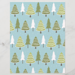 Niedlich Holiday Raccoons Scrapbook Paper