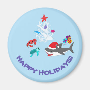Niedlich Holiday Shark Magnet