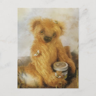 Niedlich Honey Bear Teddy Postcard Postkarte