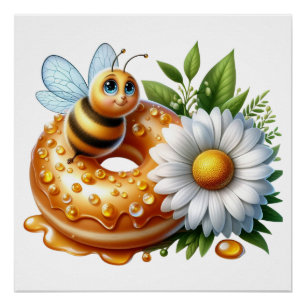 Niedlich Honey Bee Poster
