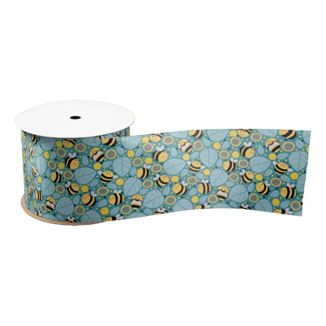 Niedlich Honey Bee Ribbon Satinband (Spule)