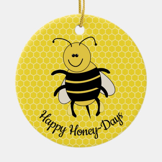 Niedlich Honey Bee Weihnachtsschmuck Happy Honey D (Vorne)