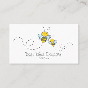 Niedlich Honey Bees Daycare Visitenkarte