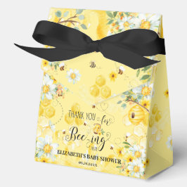 Niedlich Honey Bees Yellow Floral Baby Shower Brid Geschenkschachtel