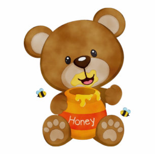 Niedlich Honey Bumblebee Teddy Bear Baby Dusche Freistehende Fotoskulptur