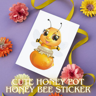 Niedlich Honey Pot Honey Bee Sticker