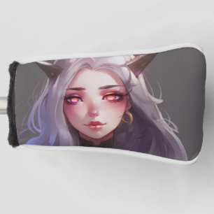 Niedlich Horned Warrior Anime Girl Golf Headcover