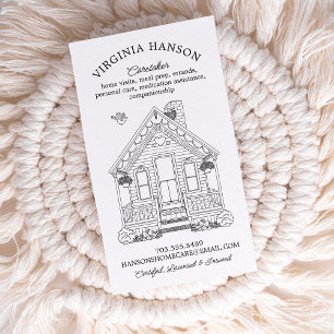 Niedlich House One Side Caregier Visitenkarte