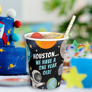 Niedlich Houston haben wir einen einjährigen 1. Ge Pappbecher