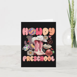 Niedlich Howdy Preschool Cowboy Cowgirl Stiefel zu Karte