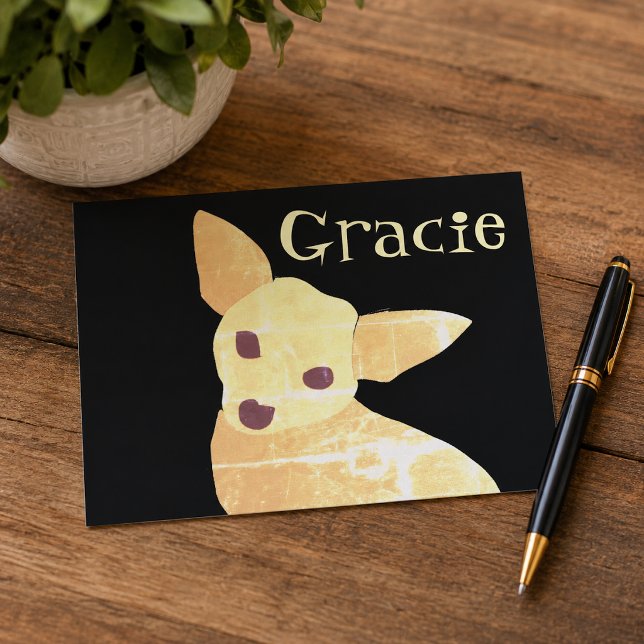 Niedlich Hund Chihuahua Fun Whimsical Postkarte (Von Creator hochgeladen)