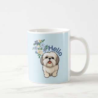 Niedlich Hund Hallo Tasse