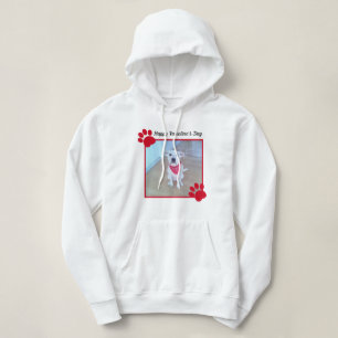 Niedlich Hund Happy Valentines Day Red Paws 1 Foto Hoodie
