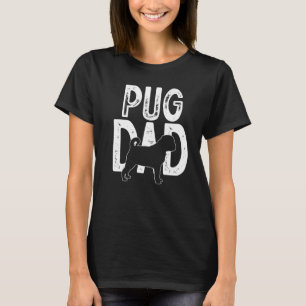 Niedlich Hund Mops Vater Welpenvater T-Shirt