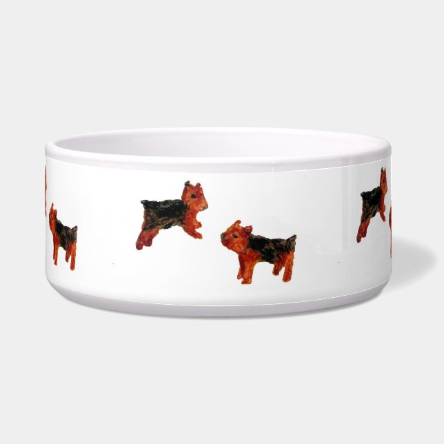 Niedlich Hunde Art Terrier Hunde Napf (Vorderseite)