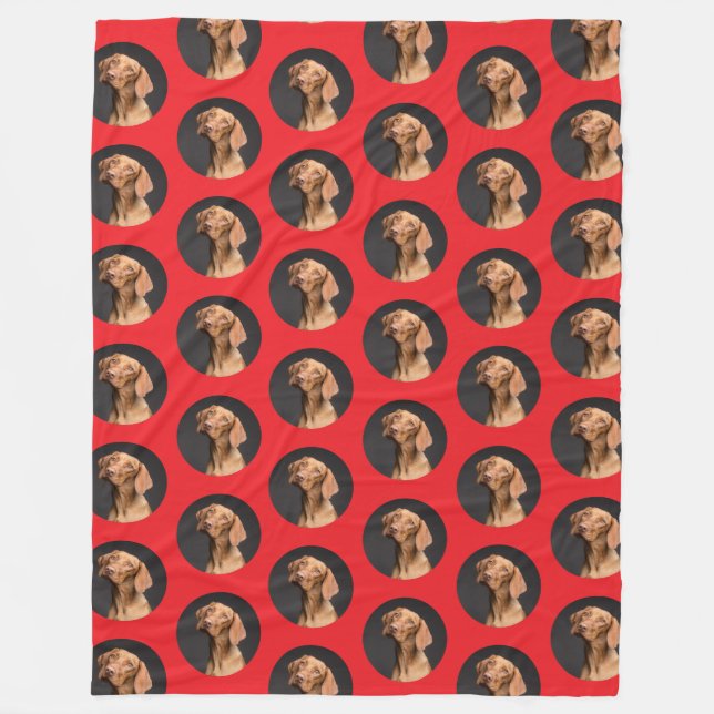 Niedlich Hunde Foto Modernes Fleecedecke (Vorderseite)