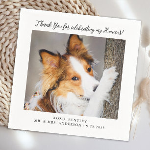Niedlich Hunde Foto Modernes Personalisiertes Hoch Serviette