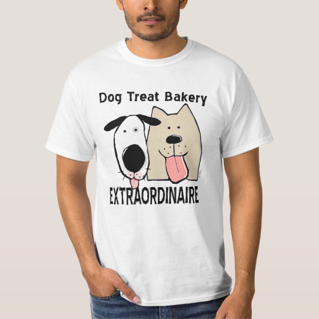 Niedlich Hunde Leckerei Bäckerei Extraordinaire T-Shirt (Vorderseite)