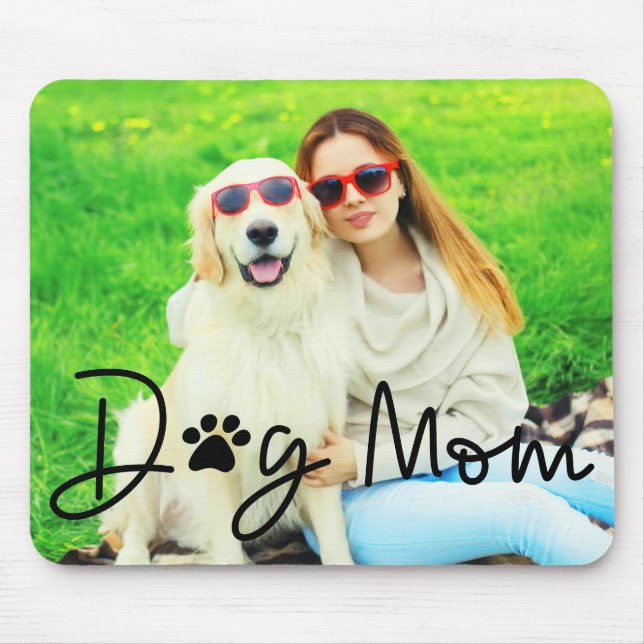 Niedlich Hunde Mama Foto Mousepad (Vorne)