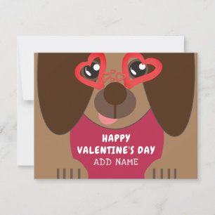 Niedlich Hunde Personalisierter Valentinstag
