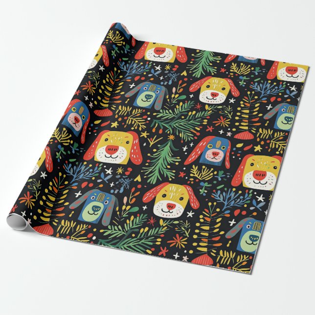 Niedlich Hundeschliffpapier Geschenkpapier (Ungerollt)