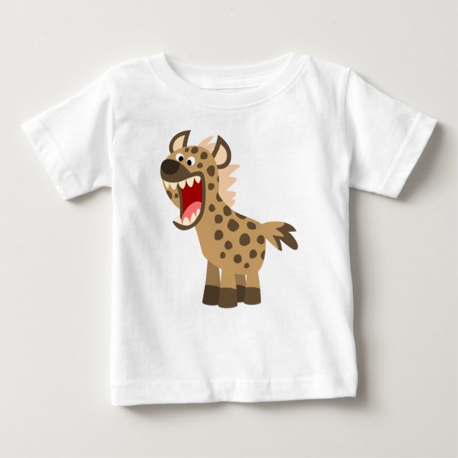 Niedlich Hunger Cartoon Hyena Baby T - Shirt (Vorderseite)