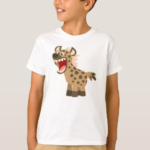 Niedlich Hungerfestungen Cartoon Hyena Kinder T - T-Shirt