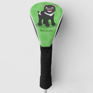 Niedlich hungriger Tasmanischer Teufel Cartoon Ill Golf Headcover