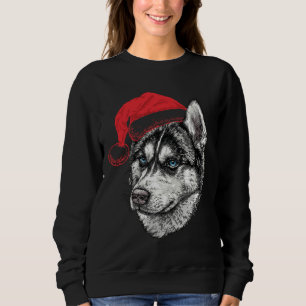 Niedlich Husky Christmas Sweatshirt