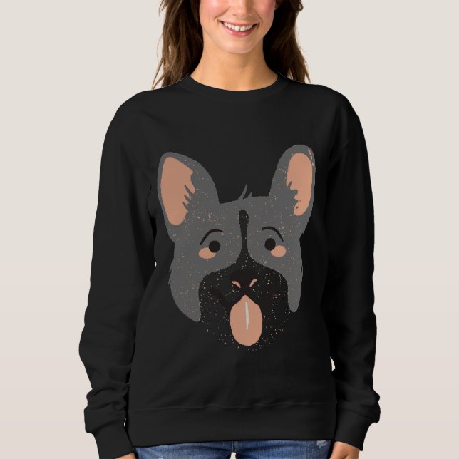 Niedlich Husky Sweatshirt (Vorderseite)