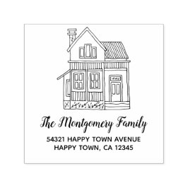 Niedlich Hygge Minimalistisch Hand Drain House Add Permastempel