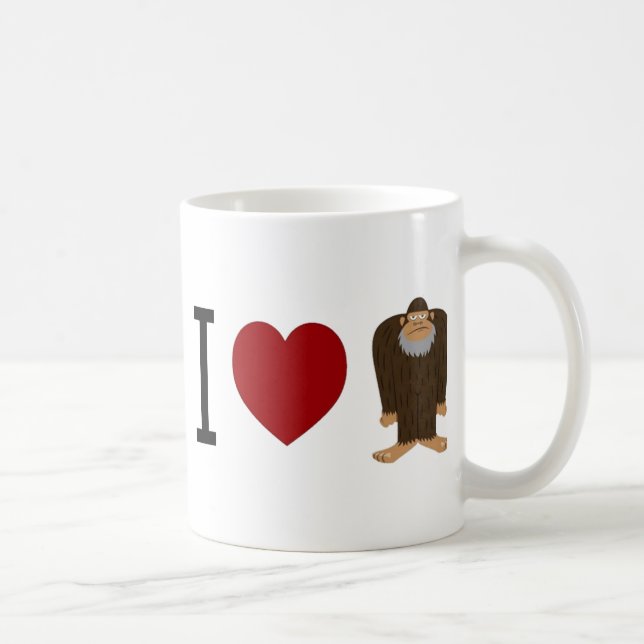 NIEDLICH! I Entwurf der LIEBE <3 BIGFOOT - Finden Kaffeetasse (Rechts)