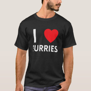 Niedlich I Heart Furries Fandom Liebe 3 T-Shirt